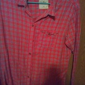 Hollister size medium flannel top